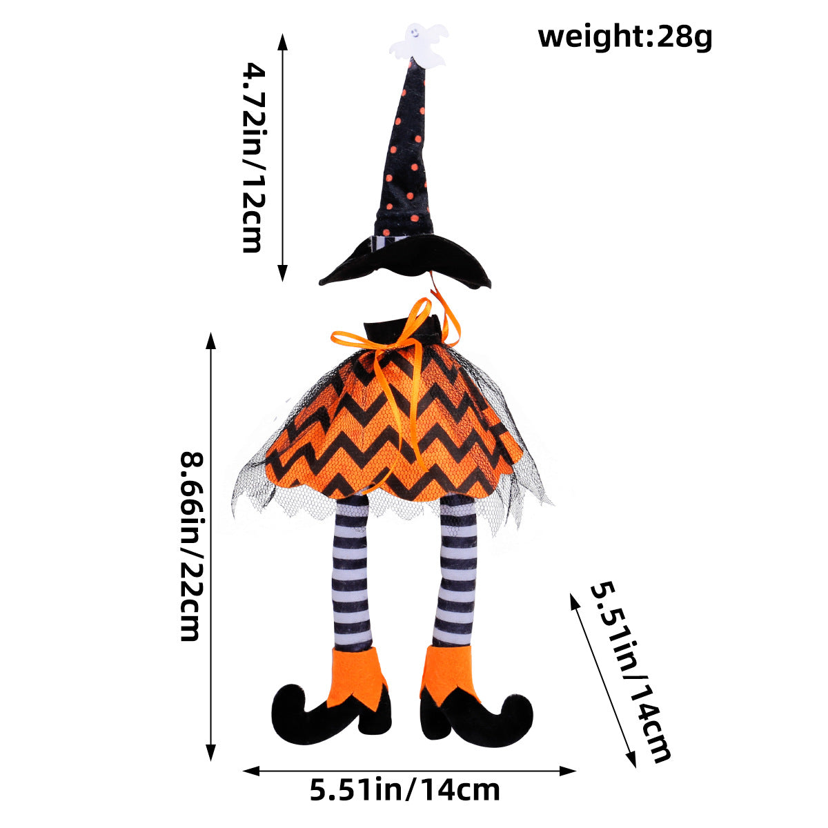 Wholesale Halloween Witch Hat Long-legged Wine Bottle Set Ornament